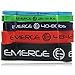 Pull Up Resistance Bands by Emerge - Unique Composite High-Density Gym and Powerlifting Training Bands For Leg Training Core Strength Resistance Excercises Flexibility and Mobility