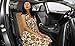 ZONETECH Wooden Beaded Car Driver Seat Cushion - Natural Double Strung Massaging Universal Comfortable Car Seat Cover Cushion with High Ventilation (2-Pack)