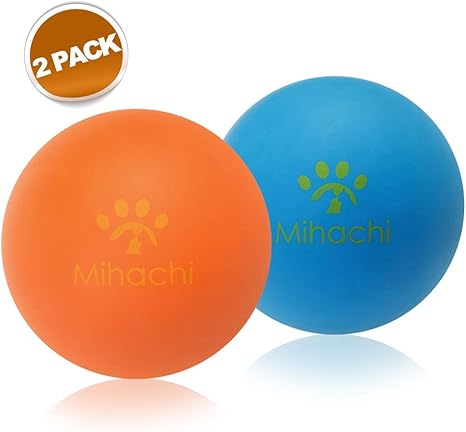 indestructible dog ball orange