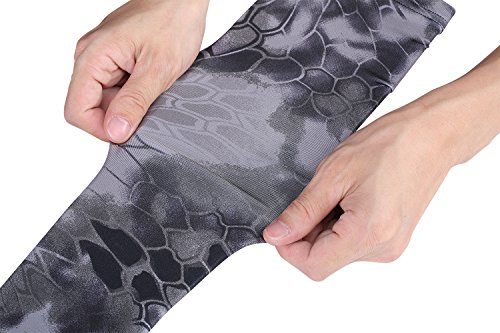JIUSY 1 Paris - Camouflage Elastic Sports Arm Sleeves Cool Sun Block UV Protection Tattoo Cover Arm Warmer for Cycling Motorcycle Bicycle Baseball Basketball Size Medium S-CamoXT-02 - Thumbnail 6