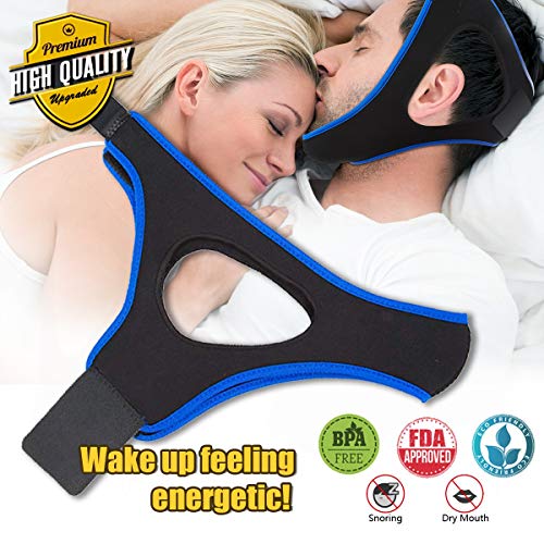 Anti Snoring Chin Strap Ajustable Stop Snoring Solution for Men and Women, Anti Snoring Devices Snore Stopper Chin Straps Sleep AIDS for Snoring Sleeping Mouth Breather - Thumbnail 7