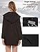 SoTeer Womens Lightweight Raincoat Hooded Waterproof Active Outdoor Rain Jacket