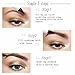 Tattoo Eyebrow Pen with Four Tips Long-lasting Waterproof Brow Gel for Eyes Makeup (C Dark Grey)