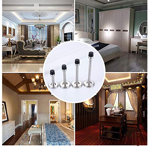 image for Gudui Door Stopper, 2(Pack) Stainless Steel Solid Rigid Door Stop, Ext