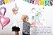 Unicorn Party Supplies Decorations Kit- Unicorn Happy Birthday Banner Glitter with Unicorn Horn Headband Foil Balloons Pom Poms - Pin The Horn On The Unicorn Game Birthday Party Favors