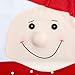 GIM Christmas Decor Kitchen Chair Slip Covers Red Adorable Featuring Mr & Mrs Santa Claus for Holiday Party Festival Halloween Kitchen Dining Room Chairs (Set of 2)