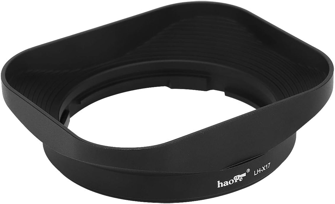 Haoge LH-X17 Bayonet Square Metal Lens Hood for Fujifilm Fuji Fujinon XF 16mm F2.8 R WR XF16mmF2.8 Lens - Image 3