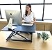 DeskDoc Premium Standing Desk Converter, 32in x 20in Workspace, Sit to Stand in Seconds, Adjust Height with Ease, Pre-Assembled, Strong and Sturdy Design, (Black)