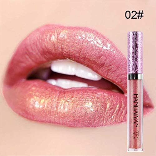 6 Colors Moisturizer Waterproof Liquid Lipstick Matte Makeup Metallic Lip Gloss Long Lasting Glossy Tint Cosmetics 2