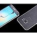 Galaxy S7 Edge 3D Textured Carbon Fibre Decal, Toeoe Luxury Full Body Vinyl Wrap Sticker Skin with a Case for Samsung Galaxy S7 Edge (Black)