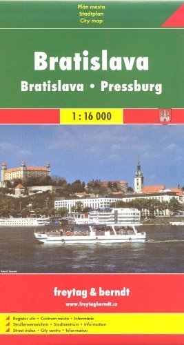 Bratislava (Slovakia) 1:16,000 Street Map SHOCART