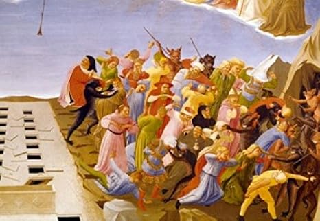 Amazon Com Posterazzi Italy Florence Museo Di San Marco The Last Judgment Poster Print By Fra Angelico Detail Tempera Painting 1395 1455 18 X 24 Posters Prints