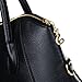 Color Scissor Womens Leather Top-Handle Crossbody Handbag Shoulder Bag Purse Black