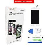LCD Screen Replacement with Touch Screen Digitizer Frame Assembly Set for iphone 6 Plus(white)