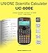 UNIONE Scientific Calculator 417 Functions Marix Vector Calculations Calculator Office Middle High School Student SAT/AP Test Calculate UC-600E