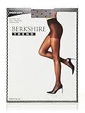 Berkshire Women's Trend Sheer Dot Control Top Pantyhose, Fantasy Black, 3X-4X