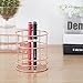 CAVEEN Wire Net Pencil Holder Round Iron Mesh Pen Cup Stationery Desk Organizer for Office Home School Rose Gold