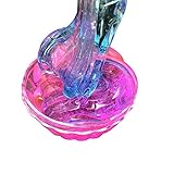 Aland DIY Multicolor Crystal Mud Clay Slime Putty Plasticine Sludge Stress Relief Toys Ins Explosion Models Color Matching Gradient Crystal mud Slime Poke Decompression Toys Pink + Blue