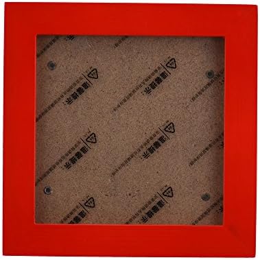 Frames,Tosangn Solid Wood Photo Frame With Stand Mount Square (5×5, Red)