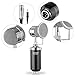 Neewer NW-1500 Desktop Broadcast & Recording Condenser Microphone with Audio Cable Bundle with Desktop 4.7 - 7.5- Inch Mic Stand, Metal Shock Mount and Mic Wind Screen Filter Shied