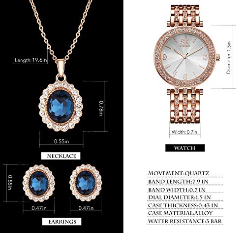 5 Quartz+Watches+Earring+Necklace+Christmas