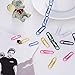 Outus 28 mm Colored Paper Clips Small, 6 Colors, 600 Pieces