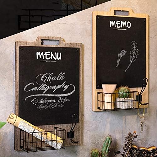 Liangjun 黒板ブラックボード看板壁掛け つなぐ 保管ラック レトロ レストラン 2色 色 木の色 サイズ さいず 33x9 5x50cm B07hrxhbpc 4 325円