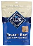 Blue Buffalo Health Bars for Dogs, Chicken and Liver Crunch, 16-Ounce Bag(2Pack)