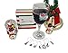 10 Piece Christmas Themed Wine Charm Set