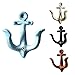 4 PCS Cast Iron Nautical Anchor Coat Hooks Wall Mounted Hat Hook Coat Towel Display Hanger