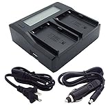 Sony BC-U2 Replacement Dual Channel Battery Charger with LCD Display for BP-U30, BP-U60, and BP-U90 Camcorder Batteries