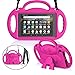 MENZO Case for Amazon All-New Fire HD 8 2018/2017 - Shockproof Convertible Handle Light Weight Protective Stand Cover Kids Case for Fire HD 8" (2017 and 2018 Releases) Tablet, Rose primary