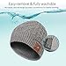 blueear Bluetooth Beanie Hat Bluetooh 5.2 Headphone Wireless Winter Knit Hats with Stereo Speaker and MIC 15 Hours Working Time for Outdoor Sports Grey