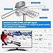 Outdoor Digital Amplified HDTV Antenna, 150 Mile Motorized 360 Degree Rotation, Wireless Remote Control, 59FT RG6 Coax Cable, Coaxial, UHF VHF 1080P 4K, Support 2 TVs