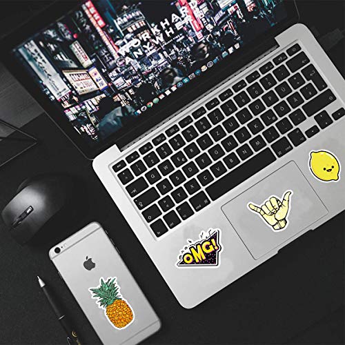 Cute Water Bottle Stickers Vinyl Waterproof Stickers for Teens Girls 50Pcs Trendy Stickers Decals Laptop Computer Notebook Graffiti Sticker