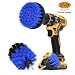 ORIGINAL Drill Brush 360 Attachments 3 pack kit -Blue All purpose Cleaner Scrubbing Brushes for Bathroom surface, Grout, Tile, Tub, Shower, Kitchen, Auto,Boat Fiberglass