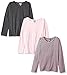 Limited Too Girls' 3 Pack Long Sleeve T-Shirt (More Styles Available)