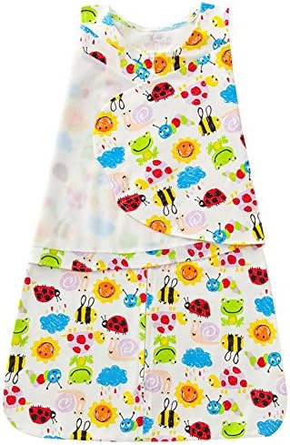 Luyusbaby Newborn Baby Sleeping Bag Swaddle Wrap Receiving Blanket 3-6 Months