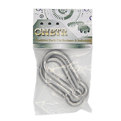 image for CNBTR  M8 x 80mm Spring Snap Hook Carabiner Spring Snap Link Grade Hea