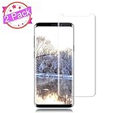 [2 Pack]Galaxy S9 Screen Protector [9H Hardness][Anti-Scratch] [Anti-fingerprint] [Anti-Bubble][3D Curved] [High Definition] [Ultra Clear] Tempered Auideas Glass Screen Protector for Samsung Galaxy S9