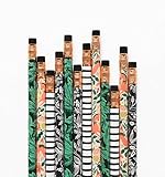 Rifle Paper Co. #2 Folk Writing Pencils -- Set of 12 Assorted