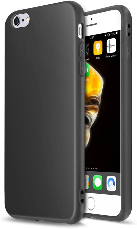 Basse Compatible Case Phone 6/6S, TPU Protection Cover-(Black)