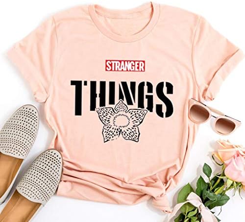 Stranger Things T-Shirt Womens Funny Graphic Tees Summer Casual Tops