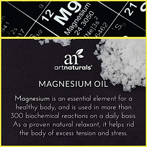 Artnaturals Magnesium Oil Spray 100 Pure Magnesium Oil for Skin