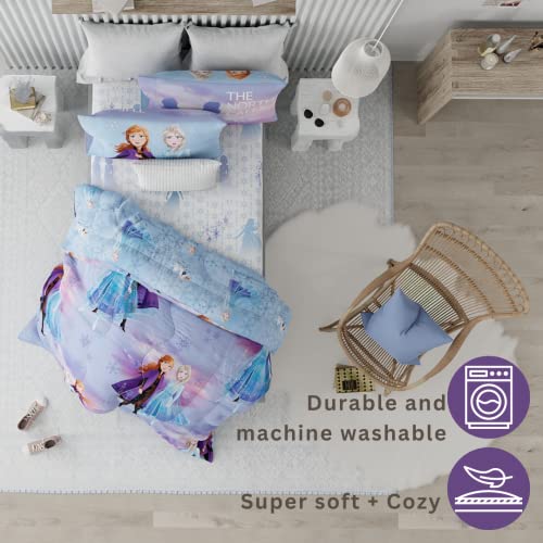 Disney Frozen 2 Kids Bedding Super Soft Comforter and Sheet Set with
