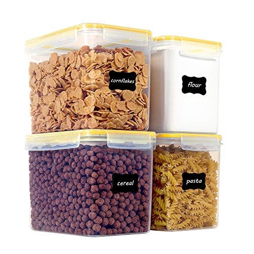 Vtopmart Airtight Food Storage Containers 4 Pieces 3.3 quart / 3.6L