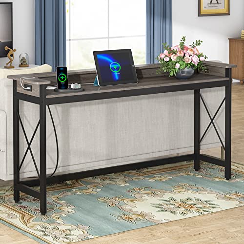 Tribesigns Sofa Table with Outlets and USB Ports, 70.9 inch Extra Long Console…