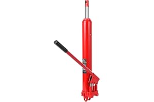 EXPLOREHORIZON 8-Ton Hydraulic Ram Jack for Engine Hoists - Heavy Duty Long Ram Cylinder with Dual Piston Cylinder & Clevis Base, 24.8"-43.7" Lift Height, 17,600LB Capacity