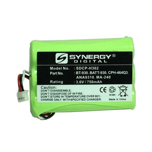 NEC 730088 Cordless Phone Battery Ni-MH, 3.6 Volt, 750 mAh - Ultra Hi-Capacity - Replacement for UNIDEN BT-930 Rechargeable Battery