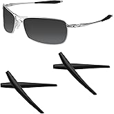 Acefrog 2 Pairs Upgraded Soft Silicone Replacement Temple Sleeve Ear Socks for Oakley Crosshair 2.0 OO4044 Sunglasses, Perfectly Fit, Black